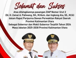 Dinas Komunikasi, Informatika, Statistik, dan Persandian Kalimantan Utara Mengucapkan Selamat dan Sukses
