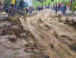 Jalan Berau-Bulungan Putus, Warga Lewat Jalan Alternatif