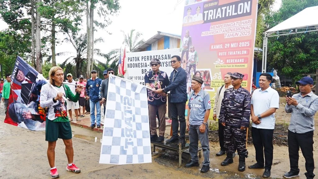 Gubernur Kalimantan Utara Buka Eksibisi Triathlon 2025, Momentum Membangun Wilayah Perbatasan