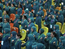 TP-PKK Kaltara Bersama Ribuan Kader Bentuk Tiga Pilar Gerakan Nasional Di Samarinda