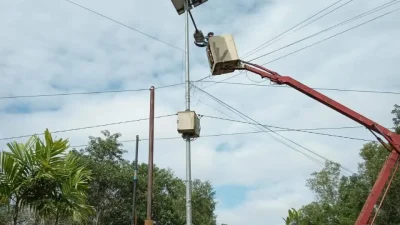 Lampu Penerangan Jalan di Nunukan Diperbaiki, Respon Cepat DPRD dan Dishub Atasi Keluhan Warga