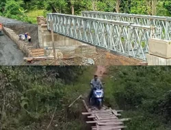 Pemerintah Kabupaten Bulungan Bangun Jembatan Penghubung di Kecamatan Peso, Ditargetkan Rampung Desember