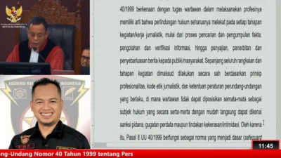 MK Tegaskan Perlindungan Mutlak Wartawan, AKPERSI Serukan Jurnalis Jangan Takut Ungkap Kebenaran