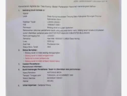 PENGUMUMAN SERTIPIKAT HILANG