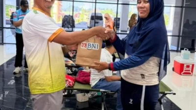 Pemprov Kaltara Gelar Senam dan Donor Darah, Jaga Ketersediaan Stok PMI