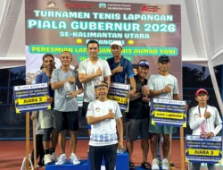 Sekprov Kaltara Raih Juara di Turnamen Tenis Piala Gubernur 2026