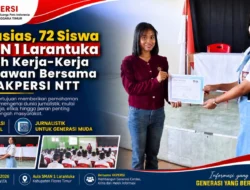72 Siswa SMAN 1 Larantuka Bedah Kerja-Kerja Wartawan Bersama AKPERSI NTT